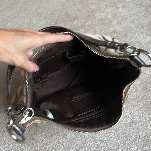 Coach Brown/Tan Logo Purse(never-used) - Picture 4 of 5